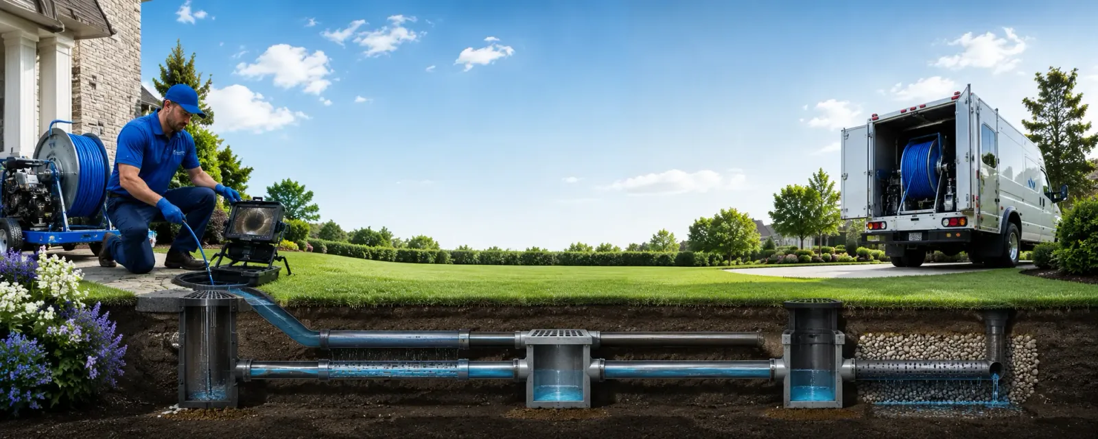 Outdoor drain cleaning information for Mumford, TX